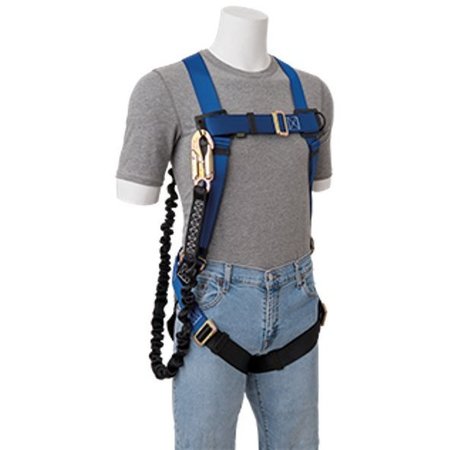 Gemtor Full Body Harness with Lanyard, Vest Style, Universal VP504-2